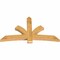 Ekena Millwork Davenport Rough Sawn Timber Gable Bracket, Western Red Cedar, 72"W x 42"H x 4"D x 6"F, 14/12 Pitch GBW072X42X0406DAV00RWR - alternate 3